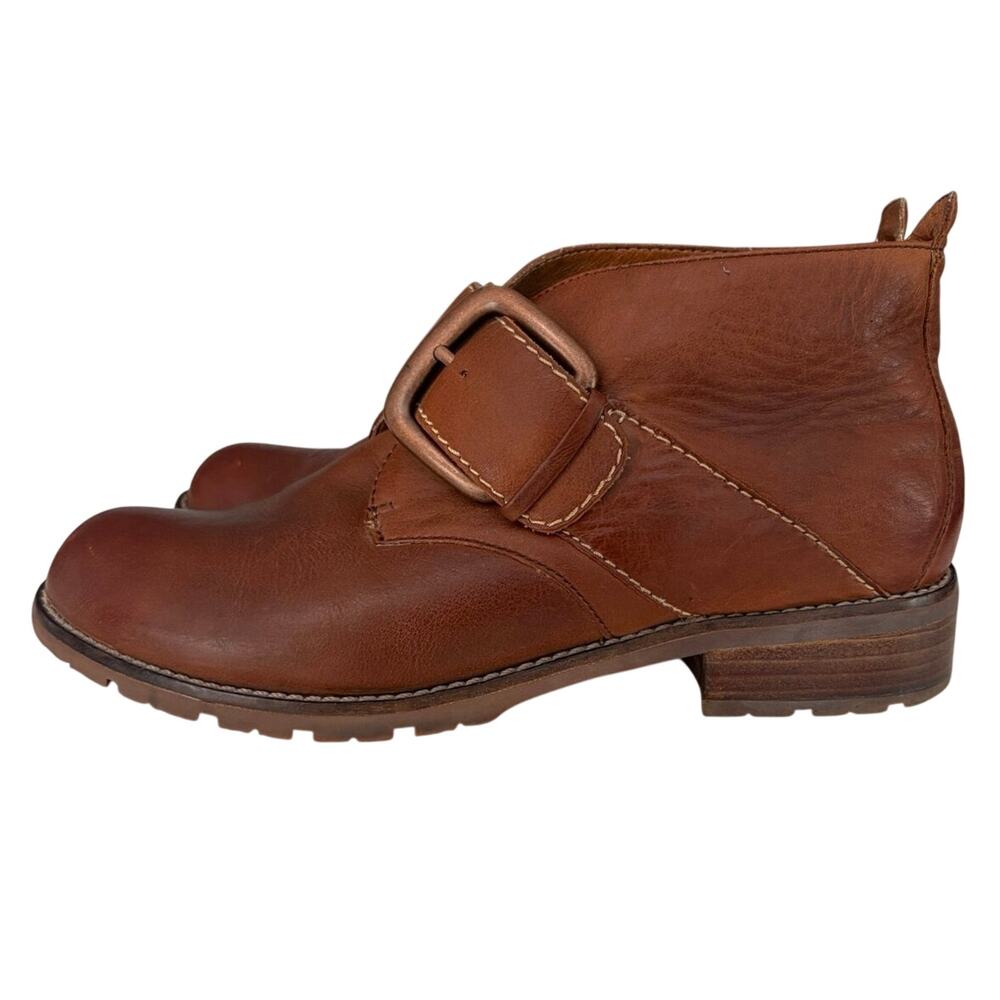 Söfft Boone Ankle Boots Tobacco leather W sz 8 comfortable chukka rugged outdoor